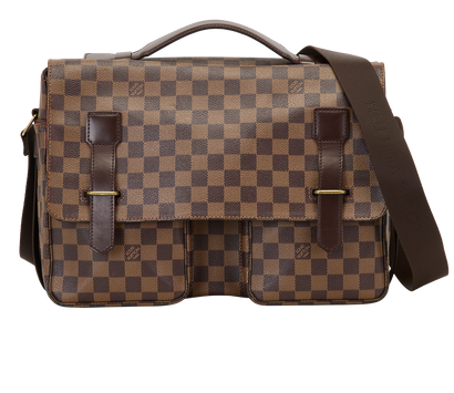 Broadway Messenger, &pound;650, Handbags, Brown/Tan, Canvas, Front view